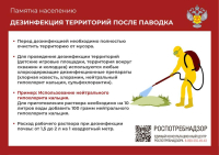 Дезинфекция территорий после паводка (памятка)